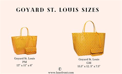 goyard parallele|goyard pm bag size.